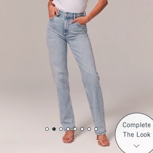 Abercrombie Ultra High Rise 90s Straight Jean